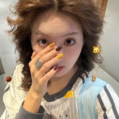 果果纯手工穿戴甲韩系秋冬哥特风美甲小姐姐最爱