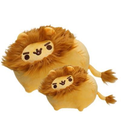 Pusheen可爱狮子玩偶抱枕-节日生日礼物-伪装字体毛绒玩具