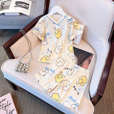 女童新品睡衣夏季新款爆款卡通短袖乌萨奇可爱儿童家居服可外穿