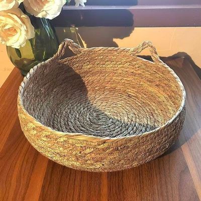 藤编猫窝篮子编织藤编小鸭子猫猫睡觉窝手工制作纯天然四季通用
