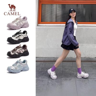 骆驼女鞋2025春户外休闲徒步运动丑萌鞋登山鞋女
