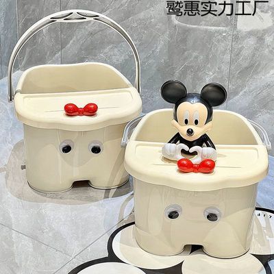 泡脚桶过小腿高深加厚洗脚桶家用塑料过膝泡脚盆足浴保温洗脚盆【
