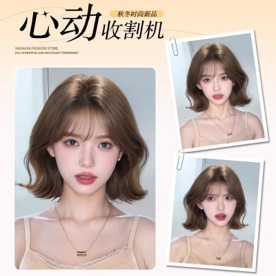 假发女款翘翘卷短发韩系wendy同款时尚减龄全头套短款