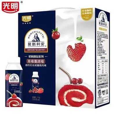 【光明】莫斯利安酸奶星厨甜品系列草莓蔓越莓黄桃燕麦200g*10盒优惠商品图片