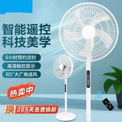 品牌遥控落地扇节能遥控风扇落地式立式电风扇摇头家用定时风力静