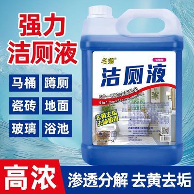 爆款蓝桶洁厕液洁厕灵大桶除臭厕液清香洁厕剂马桶厕所瓷砖清洁剂