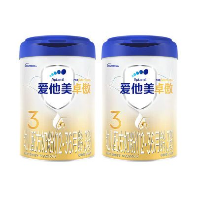 2罐装】爱他美卓傲3段新国标婴儿配方奶粉牛奶粉800g爱他美卓萃