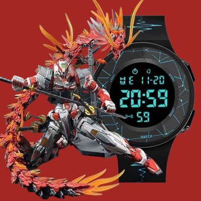 新款升级版多功能儿童手表男款初中小学生防水闹钟运动男童电子表