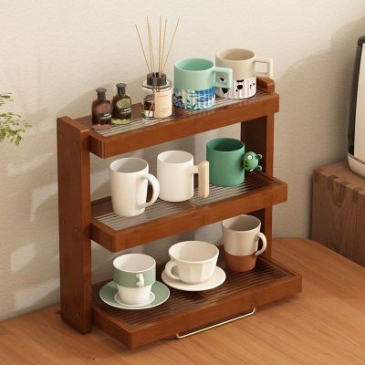 杯架台面杯子收纳桌上置物架多层水杯茶杯咖啡杯架厨房调料收纳架