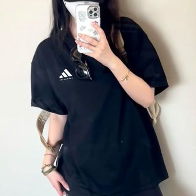Adidas阿迪达斯男女T恤情侣穿搭潮流百搭经典短袖情侣上衣运动T恤