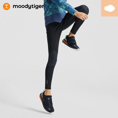 百亿补贴：moodytiger儿童裤子男童秋新款弹力拼接运动紧身裤 |小云朵 124元