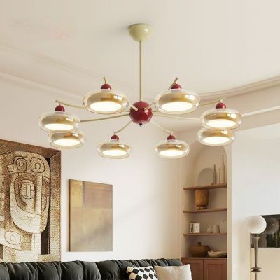 2025新款客厅餐厅飞碟高显吊灯指防蓝光北欧饭桌奶油灯具吧台吊灯