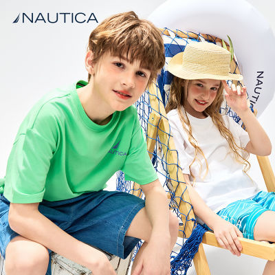 百亿补贴：Nautica/诺帝卡童装儿童短袖T恤夏季男童女童圆领T恤亲肤套头上衣 84元