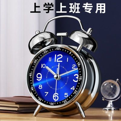 金属学生闹钟2026新款超大声夜光静音可充电闹钟卧室老人起床清仓