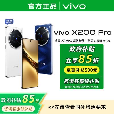 【国补立减15% 上海】vivo X200 Pro  蔡司2亿APO超级长焦 4034元