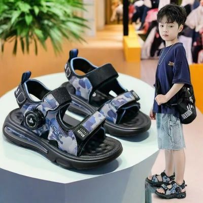 男童凉鞋2025新款夏季韩版儿童学生中大童宝宝软底沙滩鞋男童