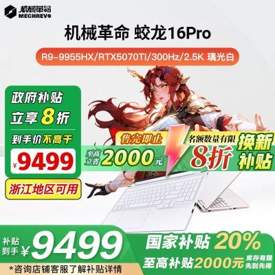 20%е16Pro R9-9955HX+5070Ti  2.5K 8699Ԫ