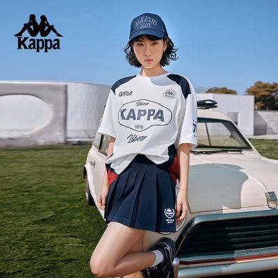 【蒲熠星同款】Kappa卡帕背靠背运动t恤男夏季新款纯棉短袖美式女