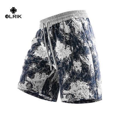 百亿补贴：OLRIK 潮牌百搭大码短裤新款潮流裤衩夏季沙滩休闲宽松五分裤男士 80.9元