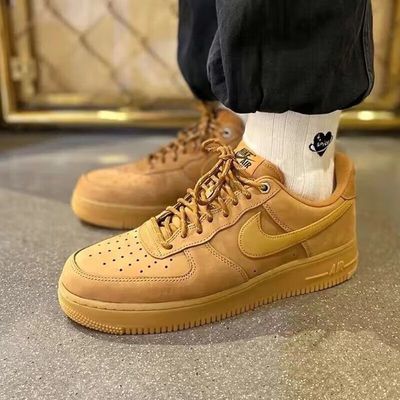 【NIKE】耐克AIR FORCE AF1小麦色空军一号板鞋运动休闲鞋 CJ9179-200优惠商品图片