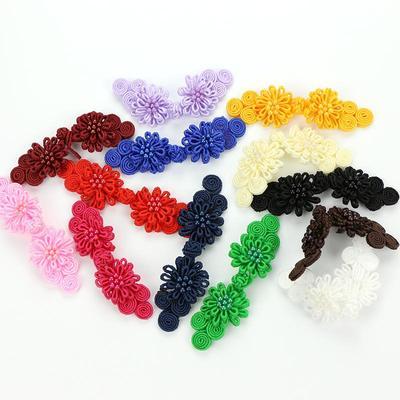 双层菊花盘扣扣子手工旗袍扣子唐装古典上衣中式民族风喜帖纽扣女