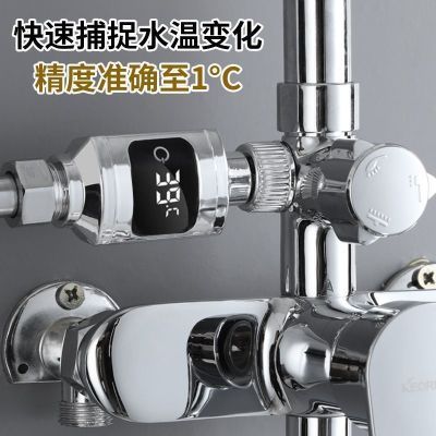 用电子洗澡温度计淋浴花洒便携测温淋浴恒温温度显示器智能花洒