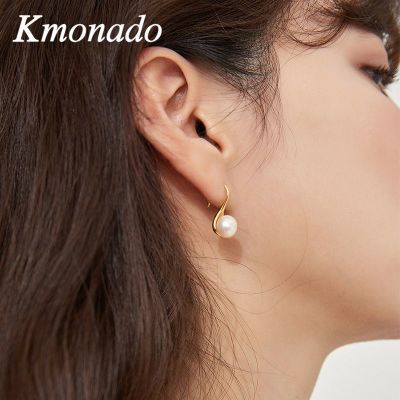 百亿补贴：Kmonado夏季新款气质耳钉女 S925银针小众设计感珍珠耳饰网红耳坠 19.59元