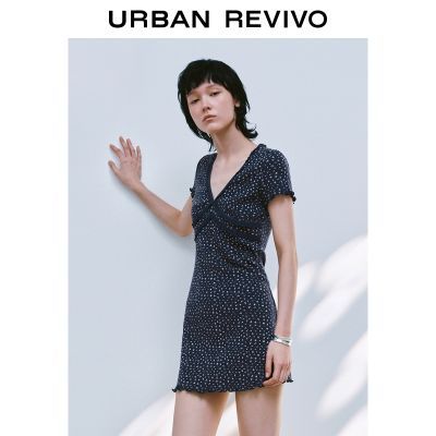 百亿补贴：UR2025春季新款女装氛围感休闲田园风碎花V领连衣裙UYL750053 239元