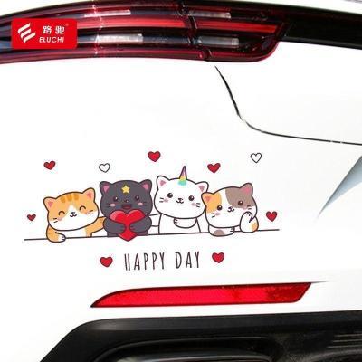 ���ڲ�����HAPPY DAY��ɫ����è��������ֽ���⳵�������ڵ�װ������ ���� 4.25Ԫ