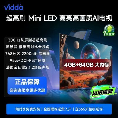 20%ViddaX 75Ӣ纣ŵ 4+64GB ī ¿3598Ԫ