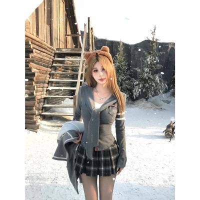 百亿补贴：Mejiu蜜九【首尔女高】秋季撞色学院风上衣女假两件修身针织毛衣【15天内发货】 99元
