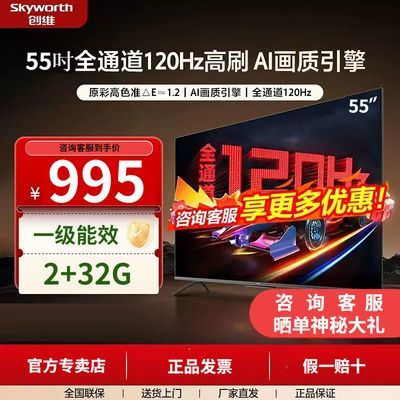 ά 55Ӣ120Hzɫ׼ӻ4KϷҺ995.2Ԫ