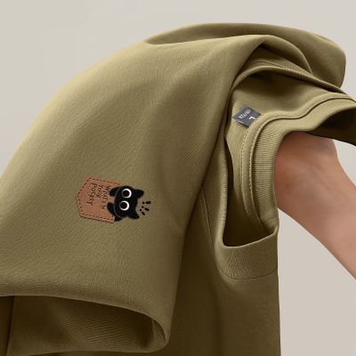 外贸转内销~男女情侣纯棉潮牌短袖t恤夏季新款内搭上衣打底2025