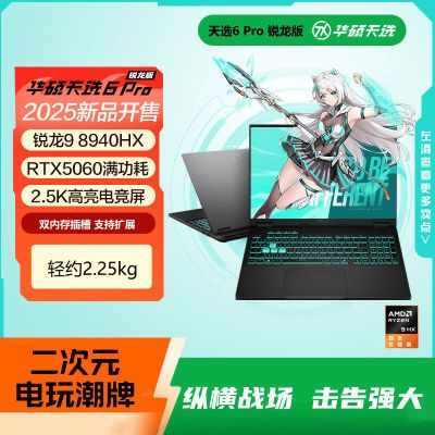 ˶ѡ6Pro 9 8940HX RTX5060 2.5K16ӢϷʼǱ6549Ԫȡڲȯ