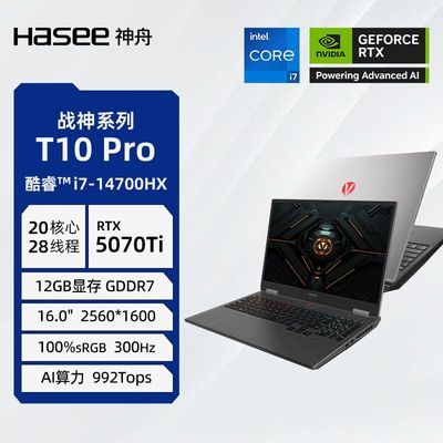 ڲսT10 Pro 16ӢϷ i7-14700HX 32G 1TB 2.5K 300Hz8599Ԫ