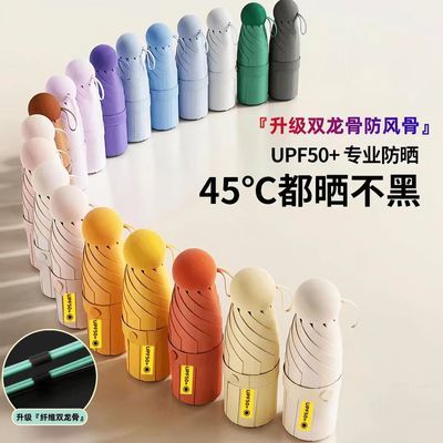 迷你胶囊伞 1把 13.9多色可选，轻巧便携，遮雨又防晒，可以放包里，家里多准备几把雨伞准没错，超市一把都要几十块https://p.pinduoduo.com/svVegsQF 
