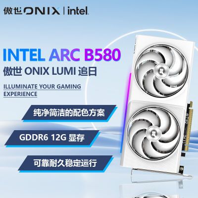 Intel/ONIX   ARC B580 LUMI/׷12G 羺ԼϷԿ1799Ԫ