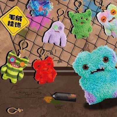 fuggler正版萌牙牙齿怪兽玩偶搞怪可爱毛绒毛绒玩具公仔