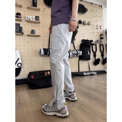 多功能速干冲锋裤男款夏季轻薄拉链微喇裤子美式机能冰丝休闲长裤