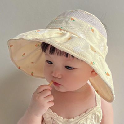 儿童防晒遮阳帽空顶薄款帽子防紫外线超萌可爱海边宝宝外出帽子优惠商品图片