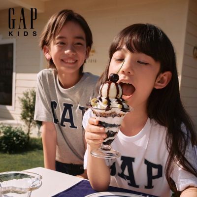 Gap��Ůͯ2025�����¿�ӡ��logo���޶���T����ͯװ��������708370 37Ԫ