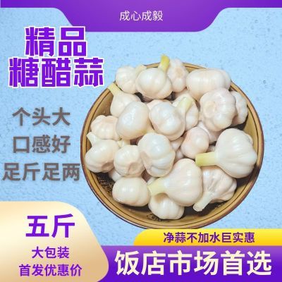 25年新糖醋大蒜头酸甜爽口糖醋蒜超值五斤大包装无水不含汤净糖