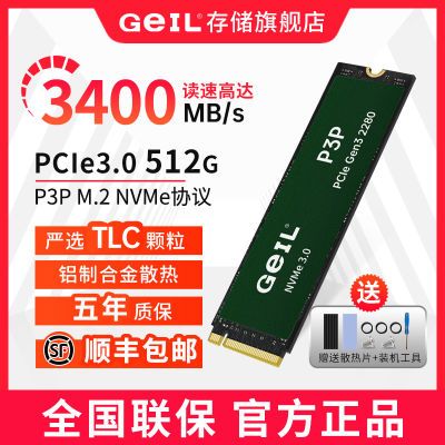 GeiL512G SSD̬Ӳ M.2 NVMeӿTLCAI洢P3P219Ԫ