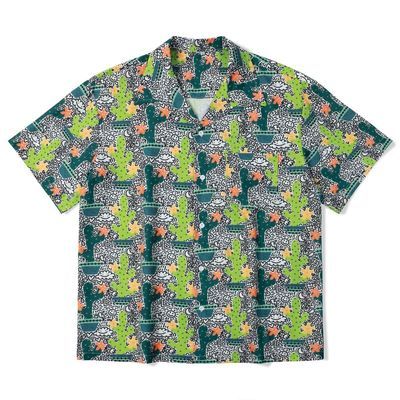 潮流度假印花衬衫时尚街头艺术风潮舒适的短袖设计2025年夏季