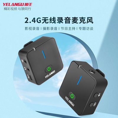 YELANGU/狼王MX5领夹式收音录音麦克风海量视频节目中主持之选