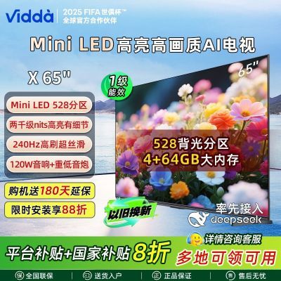 ڲ20%Vidda65ӢMini LED 4+64G 528AI2879Ԫ