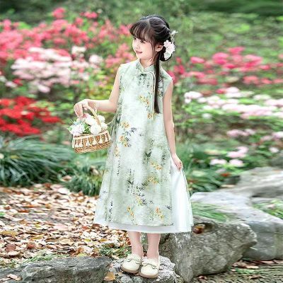 女童汉服旗袍裙2025夏季爆款连衣裙新中式国风女孩唐装儿童公