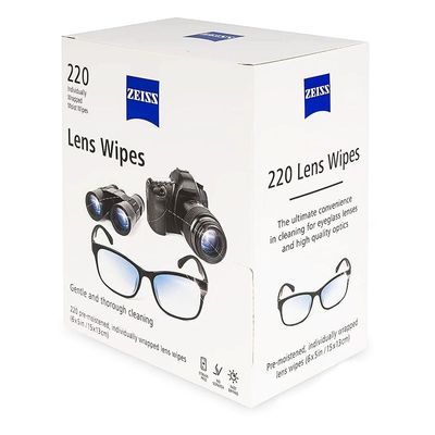 25年美版眼镜擦拭纸一次性清洁湿巾擦镜纸220片相机镜头擦镜纸