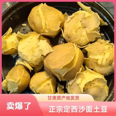 正宗甘肃定西土豆沙地黄皮黄心沙面粉糯新鲜2026年蔬菜整箱批发