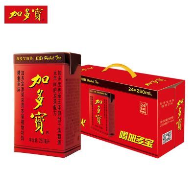 礼盒装加多宝凉茶250ml*24盒纸盒装植物饮料节日聚会火锅
